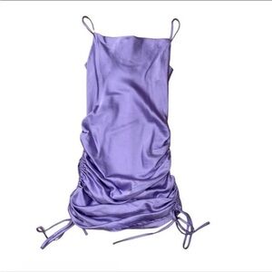 Dolls Kill Purple Satin Dress NWT